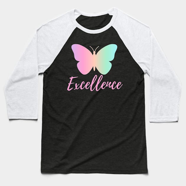 Butterfly Baseball T-Shirt by Simple D.